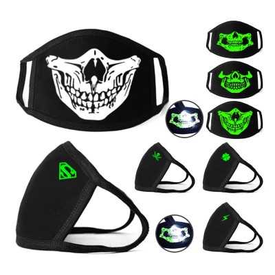 Halloween Party Fluorescence Face Masks Luminous Masks Glow In The Dark Mask